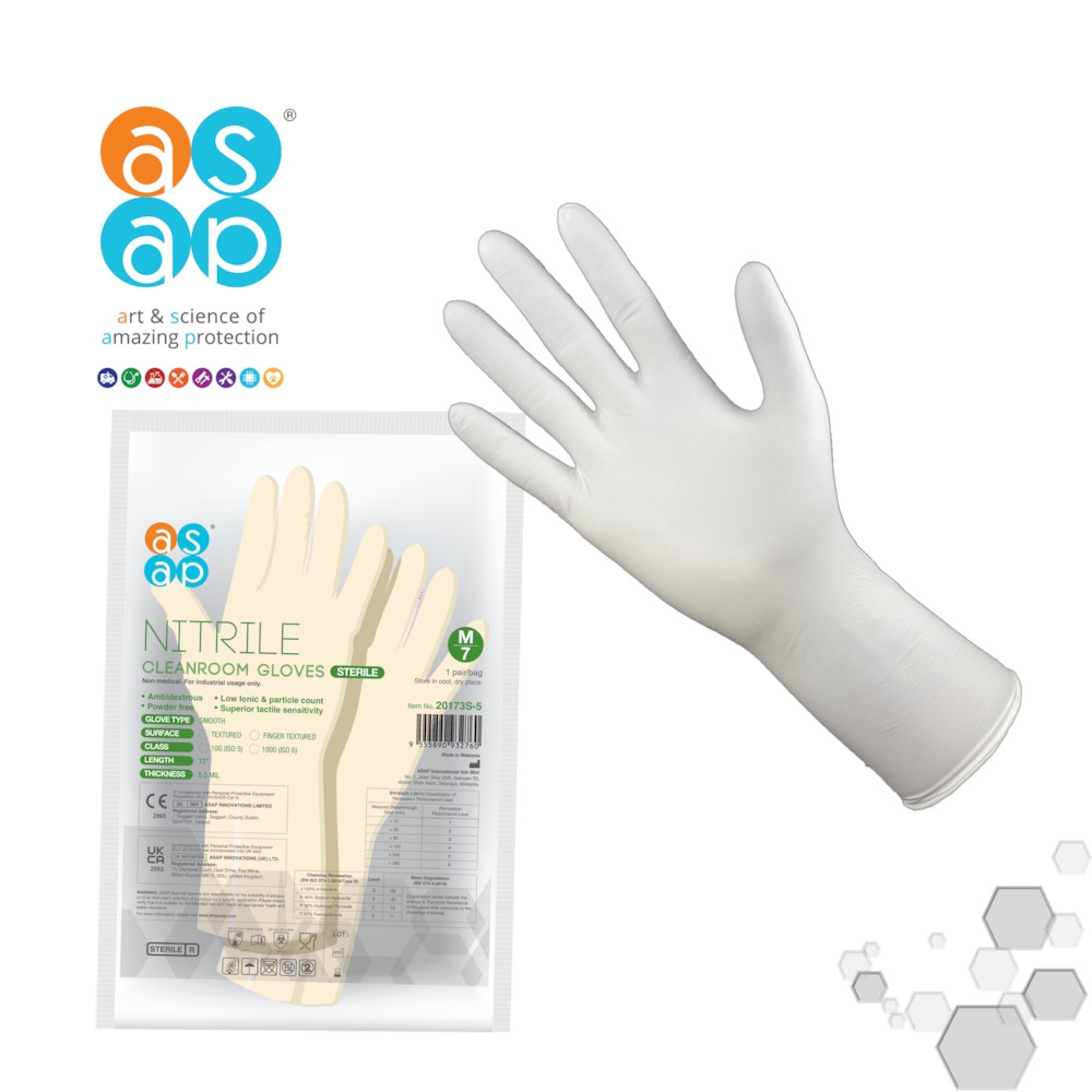 ASAP Sterile Nitrile Cleanroom Glove