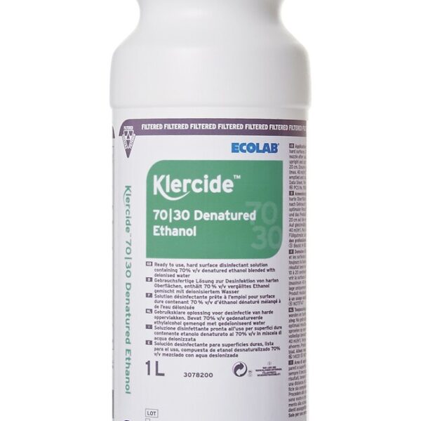 Klercide 7030 Denatured Ethanol Filtered Spray 1L Non Sterile