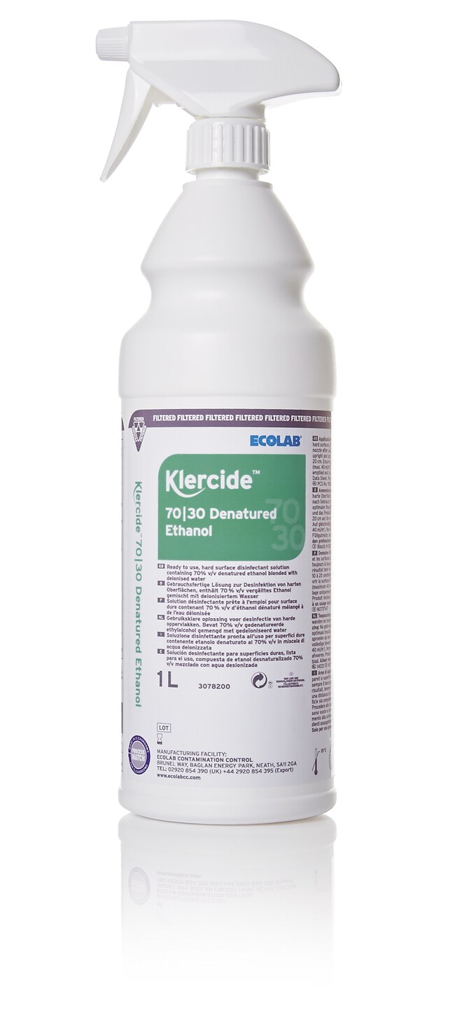 Klercide 7030 Denatured Ethanol Filtered Spray 1L Non Sterile