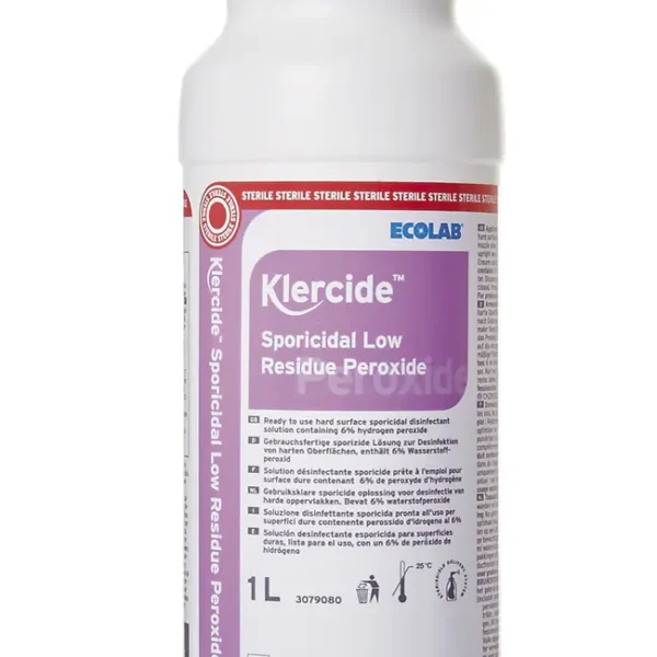 Klercide Sporicidal Low Residue Peroxide blended with DI Spray 1L Klercide Sporicidal Low Residue Peroxide blended with DI Spray 1L