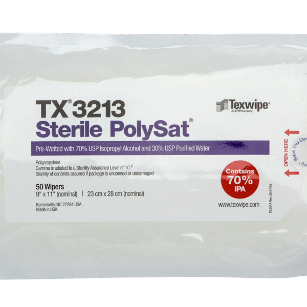 TX3213 polysat tx3213 pre wetted cleanroom wipers sterile