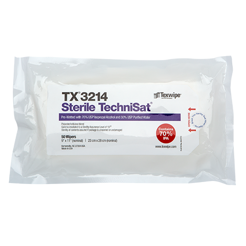 TX3214 sterile technisat tx3214 pre wetted nonwoven cleanroom wipers