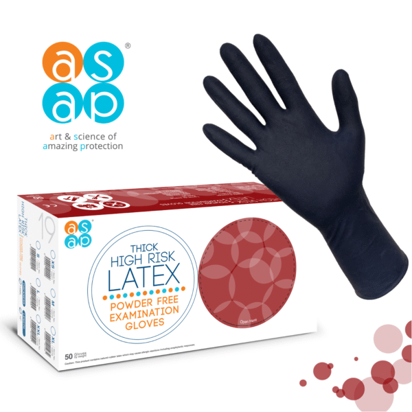 ASAP Thick High Risk Latex PF EB 50s Hand Box