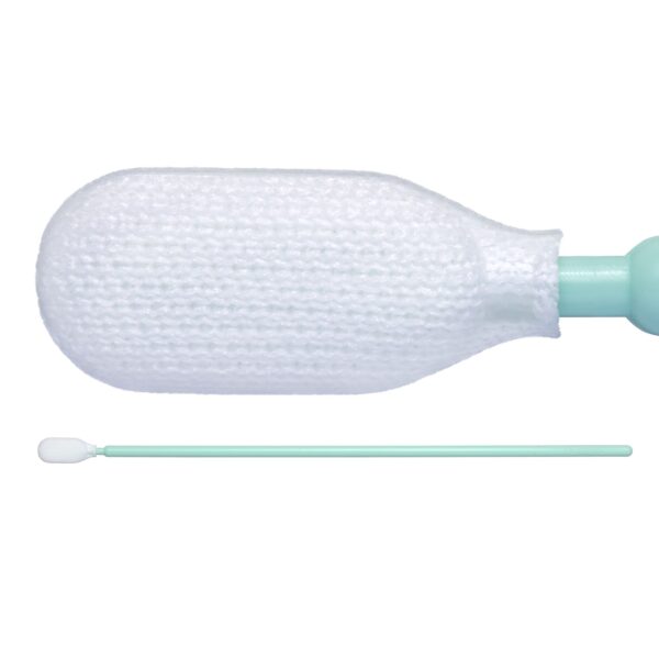 STX761 Alpha polyester knit stx761 cleanroom swab with long handle sterile STX761 Alpha polyester knit stx761 cleanroom swab with long handle sterile
