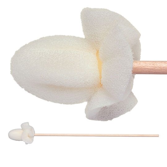 TX700B tx700b seamless foam covered cotton cleanroom swab with wood handle non sterile