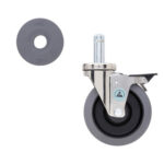 Metro inch conductive stem casters non marking wheels